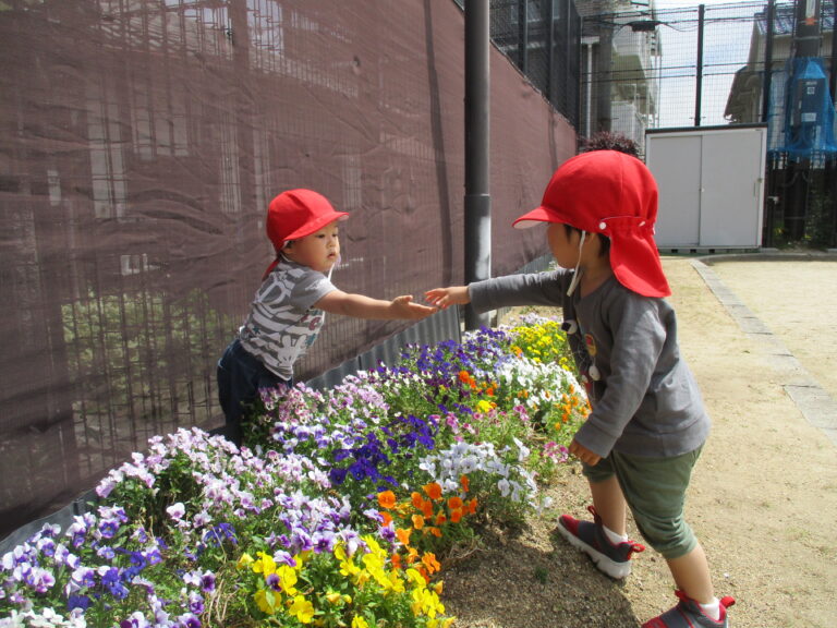 初めての遊びと楽しそうなお店屋さん🌷(2歳児　あめ組)